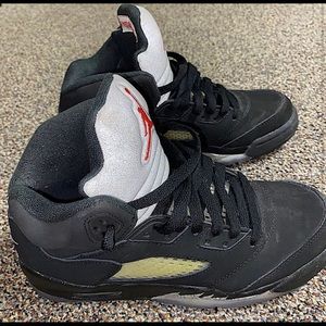 Nike Air Jordan 5 Retro Black Metallic Silver